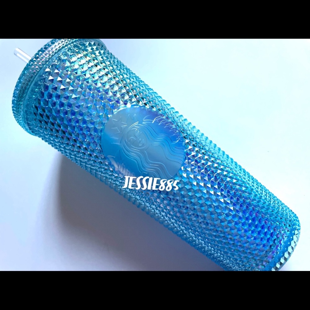 Starbucks Blue Studded Bunny Tumbler